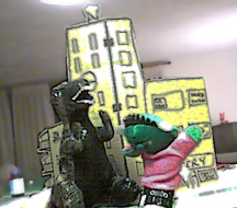 Frankie and Godzilla hate shopping